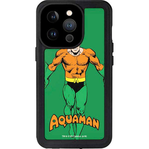 DC Comics Aquaman Classic Art Pose iPhone 15 Pro Waterproof Case